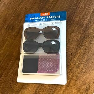 2 pack Sunglasses Readers +1.25 -NWT